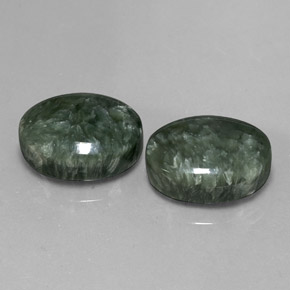  ct natürliche Grün Seraphinite-Edelsteine, Oval Schliff, Lichtundurchlässig