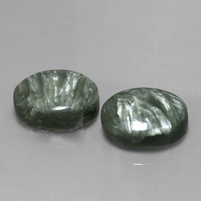 ct natürliche Grün Seraphinite-Edelsteine, Oval Schliff, Lichtundurchlässig