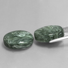  ct natürliche Grün Seraphinite-Edelsteine, Oval Schliff, Lichtundurchlässig