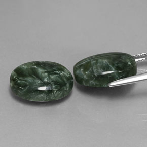  ct natürliche Grün Seraphinite-Edelsteine, Oval Schliff, Lichtundurchlässig