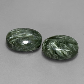  ct natürliche Grün Seraphinite-Edelsteine, Oval Schliff, Lichtundurchlässig