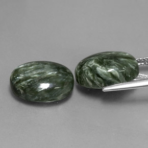  ct natürliche Grün Seraphinite-Edelsteine, Oval Schliff, Lichtundurchlässig