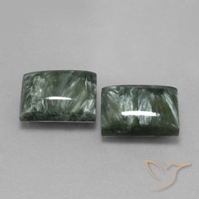 16.64 ct natürliche Mehrfarbig Seraphinite-Edelsteine, Baguette, Lichtundurchlässig