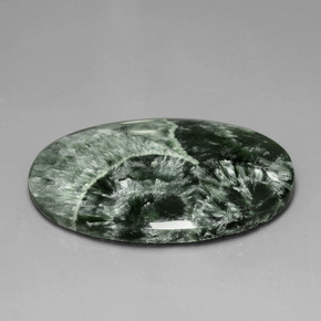 9,17 ctw natürlicher Grün Seraphinite, Oval Schliff, Lichtundurchlässig