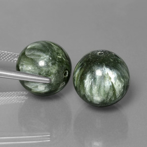 ct natürliche grüner Seraphinit-Edelsteine, Sphäre / Kugel, Lichtundurchlässig