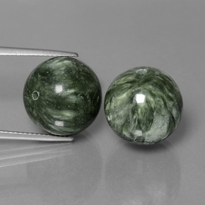 38.74 ct natürliche Vielfarbig-grün Seraphinite-Edelsteine, Kugel / Ball, Lichtundurchlässig