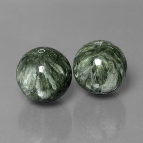 38.74 ct natürliche Vielfarbig-grün Seraphinite-Edelsteine, Kugel / Ball, Lichtundurchlässig