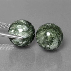 38.74 ct natürliche Vielfarbig-grün Seraphinite-Edelsteine, Kugel / Ball, Lichtundurchlässig