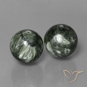 38.64 ct natürliche Grün Seraphinite-Edelsteine, Kugel / Ball, Lichtundurchlässig
