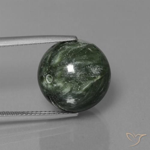 19,74 ctw natürlicher grüner Seraphinit, Sphäre / Kugel, Lichtundurchlässig