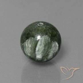 19,74 ctw natürlicher grüner Seraphinit, Sphäre / Kugel, Lichtundurchlässig