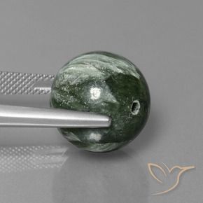 19,74 ctw natürlicher grüner Seraphinit, Sphäre / Kugel, Lichtundurchlässig