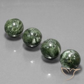 77.78 ct natürliche Armeegrün Seraphinite-Edelsteine, Kugel / Ball, Lichtundurchlässig