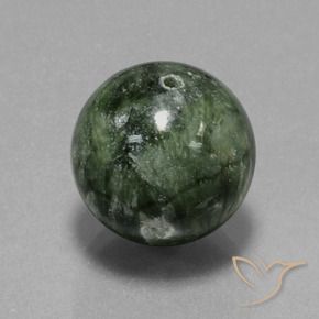 9,17 ctw natürlicher Erdiges Grün Seraphinite, Kugel / Ball, Lichtundurchlässig