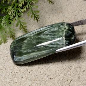 9,17 ctw natürlicher Vielfarbig-grün Seraphinite, Kissenschliff, Lichtundurchlässig