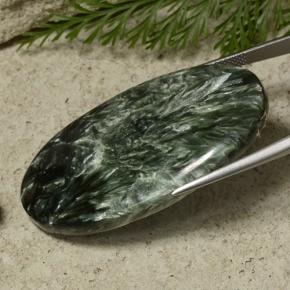 9,17 ctw natürlicher Grün Seraphinite, Oval Schliff, Lichtundurchlässig