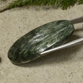 9,17 ctw natürlicher Vielfarbig-grün Seraphinite, Oval Schliff, Lichtundurchlässig