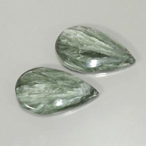 20,02 ct natürliche grüner Seraphinit-Edelsteine, Birnenform, Lichtundurchlässig