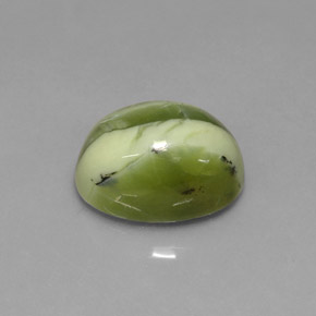3,59 ctw natürlicher grüner Serpentin, Oval Schliff, Lichtundurchlässig
