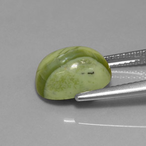 3,59 ctw natürlicher grüner Serpentin, Oval Schliff, Lichtundurchlässig