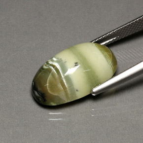 9,88 ctw natürlicher grüner Serpentin, Oval Schliff, Lichtundurchlässig