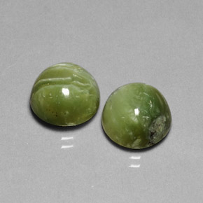  ct natürliche grüner Serpentin-Edelsteine, Rundschliff, Lichtundurchlässig
