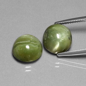  ct natürliche grüner Serpentin-Edelsteine, Rundschliff, Lichtundurchlässig
