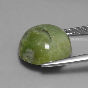 7,86 ctw natürlicher grüner Serpentin, Rundschliff, Lichtundurchlässig