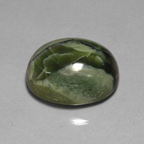 26,53 ctw natürlicher grüner Serpentin, Oval Schliff, Lichtundurchlässig