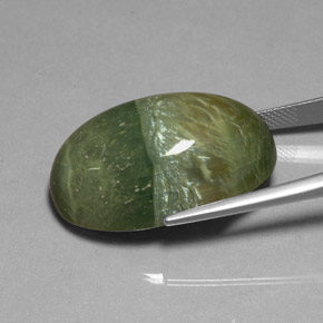 38,22 ctw natürlicher grüner Serpentin, Oval Schliff, Lichtundurchlässig
