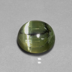 7,53 ctw natürlicher grüner Serpentin, Rundschliff, Lichtundurchlässig