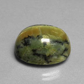10,26 ctw natürlicher grüner Serpentin, Oval Schliff, Lichtundurchlässig
