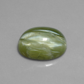 5,37 ctw natürlicher grüner Serpentin, Oval Schliff, Lichtundurchlässig