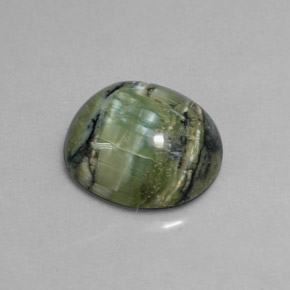 4,29 ctw natürlicher grüner Serpentin, Oval Schliff, Lichtundurchlässig