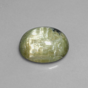 3,97 ctw natürlicher grüner Serpentin, Oval Schliff, Lichtundurchlässig