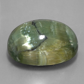 42,76 ctw natürlicher grüner Serpentin, Oval Schliff, Lichtundurchlässig