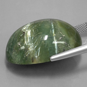42,50 ctw natürlicher grüner Serpentin, Oval Schliff, Lichtundurchlässig