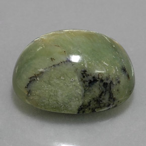 7,68 ctw natürlicher grüner Serpentin, Oval Schliff, Lichtundurchlässig
