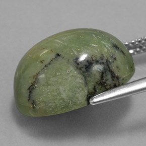 7,68 ctw natürlicher grüner Serpentin, Oval Schliff, Lichtundurchlässig