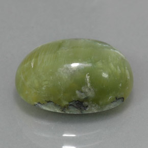5,32 ctw natürlicher grüner Serpentin, Oval Schliff, Lichtundurchlässig
