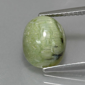2,57 ctw natürlicher grüner Serpentin, Oval Schliff, Lichtundurchlässig