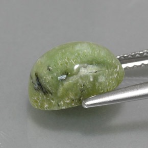 2,57 ctw natürlicher grüner Serpentin, Oval Schliff, Lichtundurchlässig
