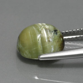 2,93 ctw natürlicher grüner Serpentin, Oval Schliff, Lichtundurchlässig
