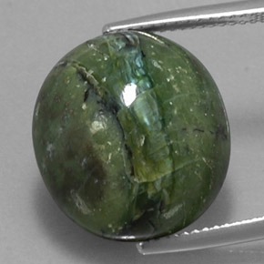 14,38 ctw natürlicher grüner Serpentin, Oval Schliff, Lichtundurchlässig