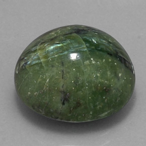 14,38 ctw natürlicher grüner Serpentin, Oval Schliff, Lichtundurchlässig