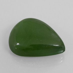 29,88 ctw natürlicher grüner Serpentin, Birnenform, Transparent