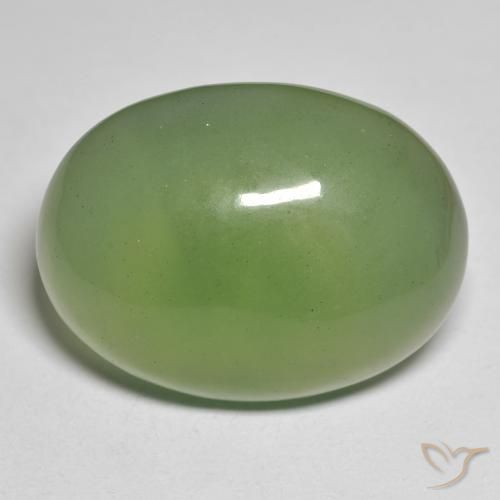 37.39ct Natürlicher dunkelgrün Serpentin, Oval, Lichtdurchlässig
