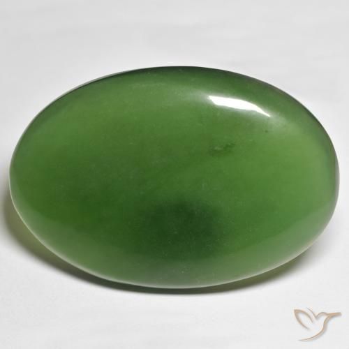 62.82ct Natürlicher Mittelgrün Serpentin, Oval, Lichtdurchlässig