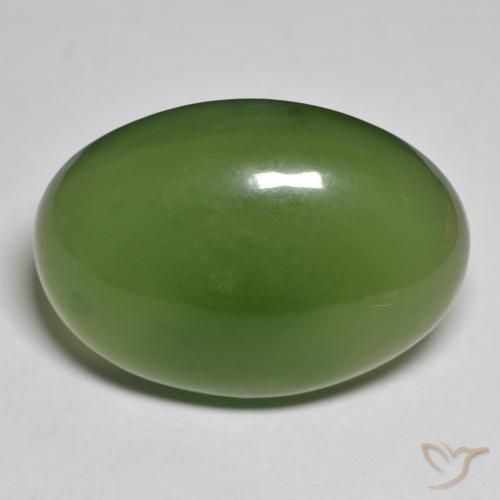28.07ct Natürlicher dunkelgrün Serpentin, Oval, Lichtdurchlässig