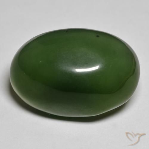 28.85ct Natürlicher Algengrün Serpentin, Oval, Lichtdurchlässig